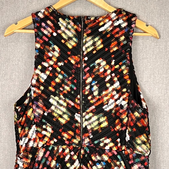 Mossimo Knee-Length Sleeveless Color Pop Eyelet Dress L Cocktail Party Holiday - Picture 5 of 12